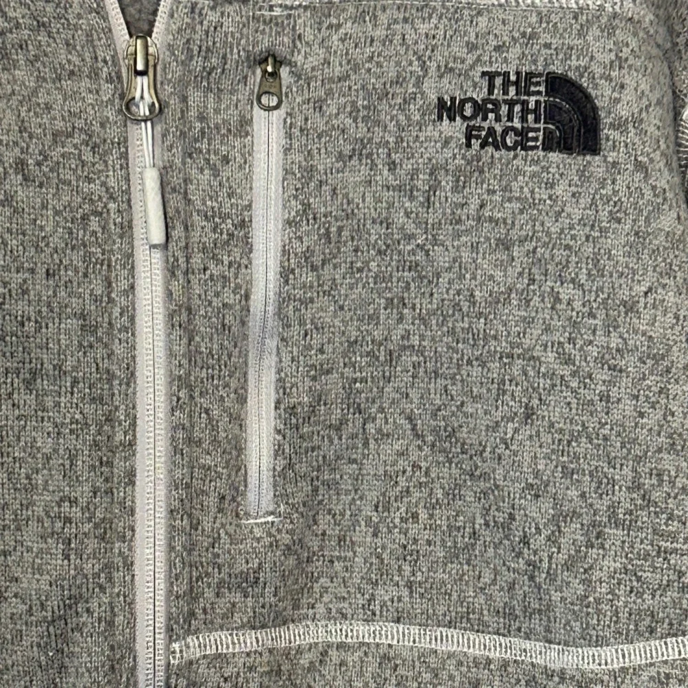 The North Face Gordon Lyons Full Zip Fleece Jacket Grey Heather NF0A3LH7 Mens XL